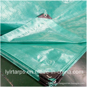 Green Knitted Fabric Tarpaulin Sheet, Fabric Tarp Cover, Poly Tarp Truck Cover